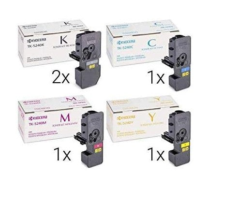 Kyocera Original TK-5240 Toner Sparset (2x BK, 1x C,M,Y)
