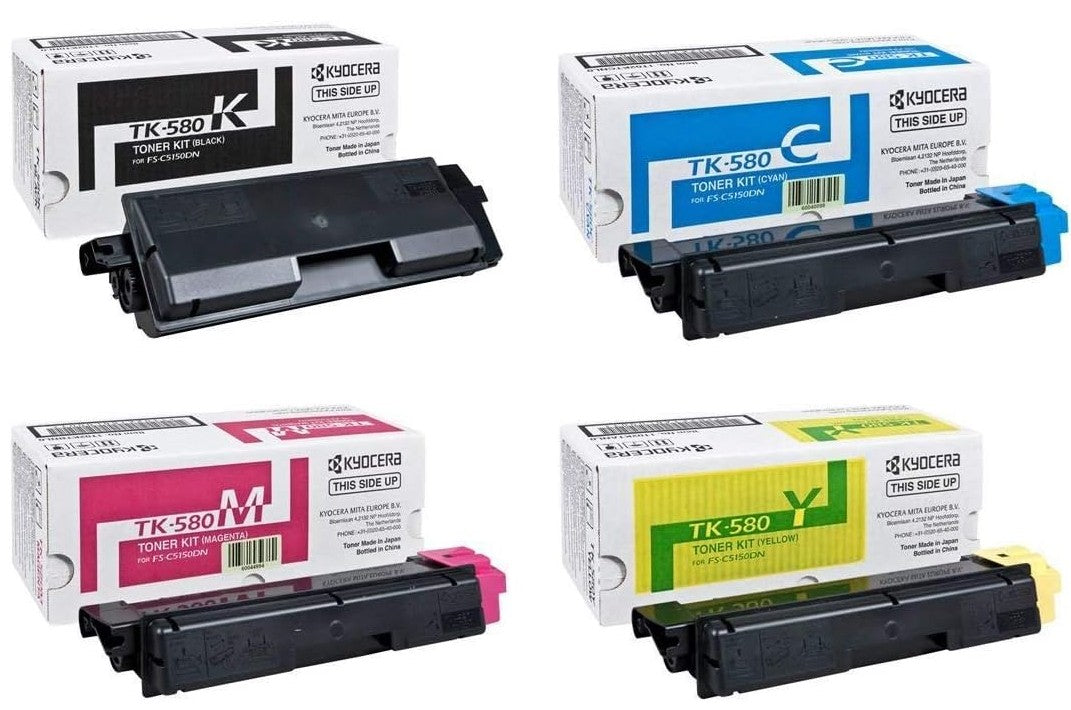 Original Kyocera TK-580 Set 1-4 Toner FS-C5150DN Ecosys P6021cdn