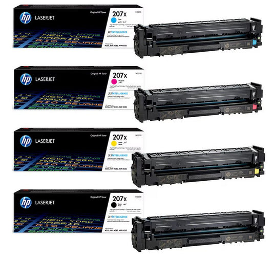 Original HP 207X Set 4 Toner Pro M282 nw  M283 fdn  M255 nw  W2212X
